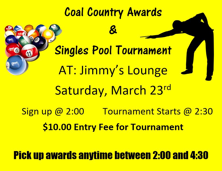 Pool Tournaments/Events Dakota Music and Amusement